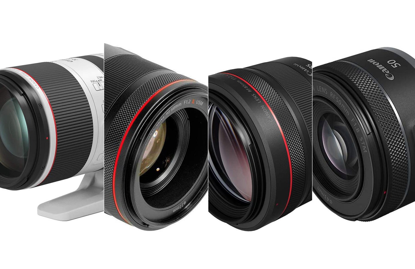 The best Canon lenses composited
