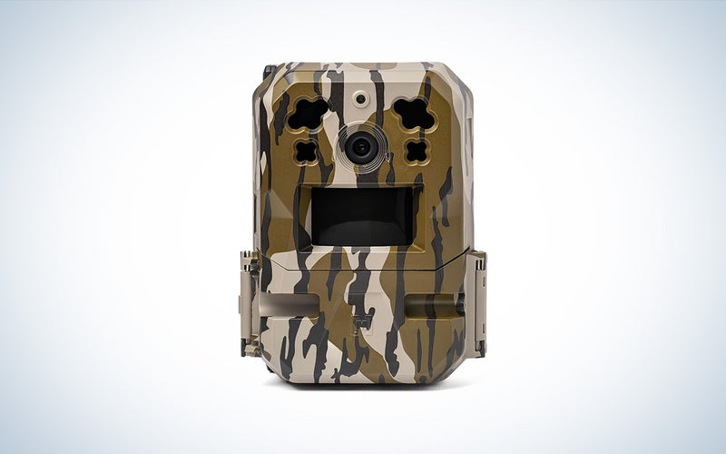 The Moultrie Mobile Edge PRO Cellular Trail Camera against a white background