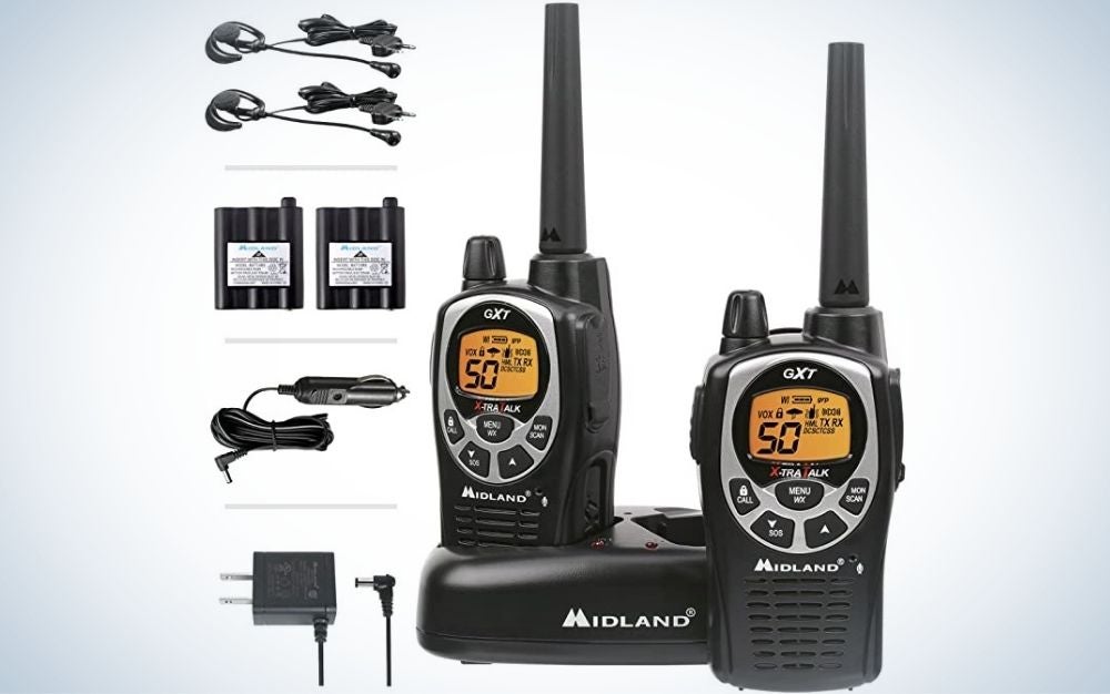 Midland GXT1000VP4 are the best walkie talkies.