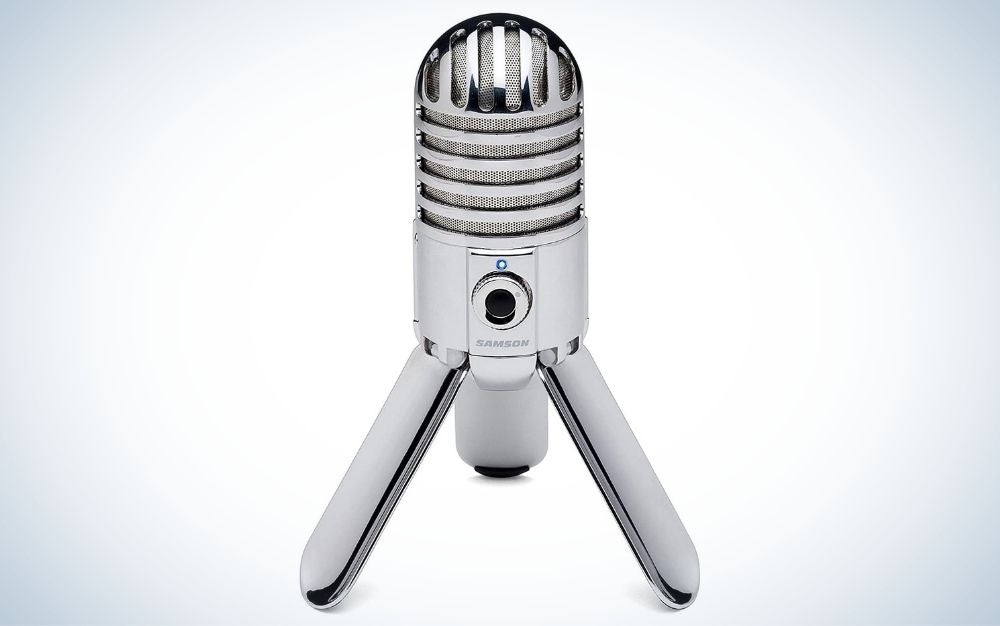 SAMSON Meteor Mic USB Studio Condenser Microphone is the best compact condenser microphone.