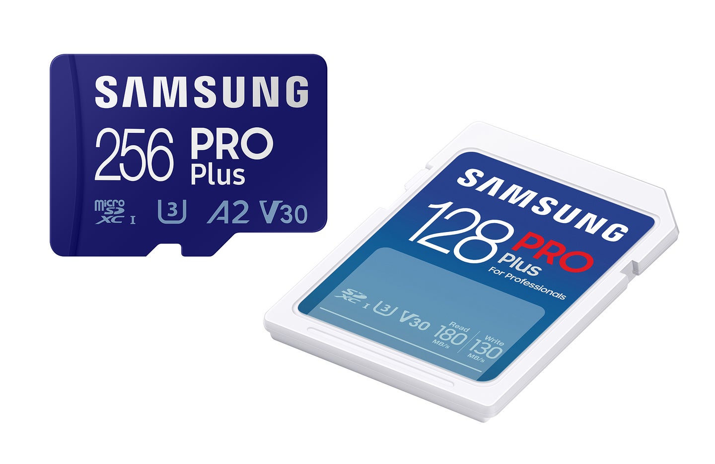 Samsung PRO Plus SD and microSD card