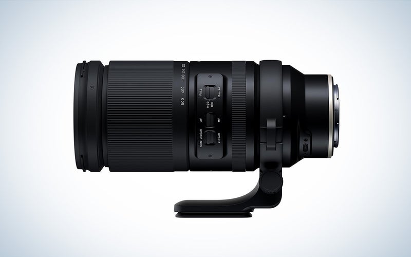 Tamron 150-500mm f/5-6.7 Di III VC VXD Lens for Nikon Z against a white background