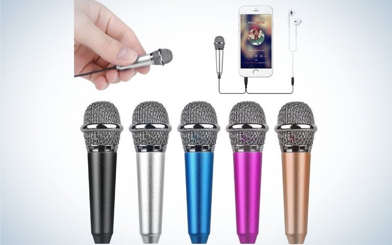 Uniwit Mini Portable Vocal/Instrument Microphone for Mobile Phone is the best budget choice for vlogging.